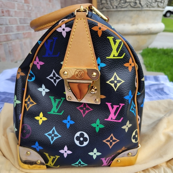 Louis Vuitton Noir Multicolor Speedy 30 - Picture 8 of 17